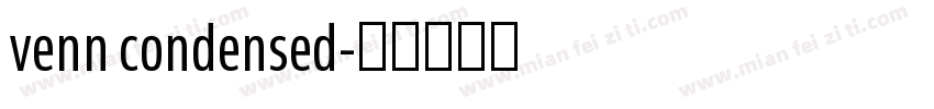 venn condensed字体转换